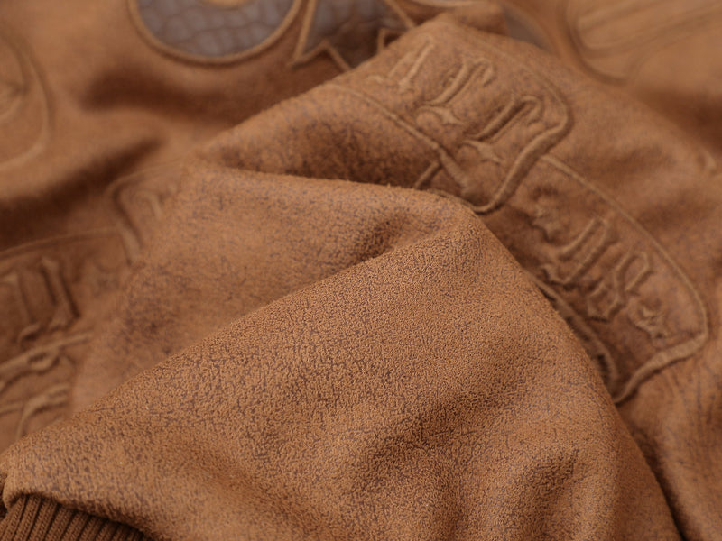 Fur-Collar Buckle Bomber Jacket | Suede-Look Winter Coat