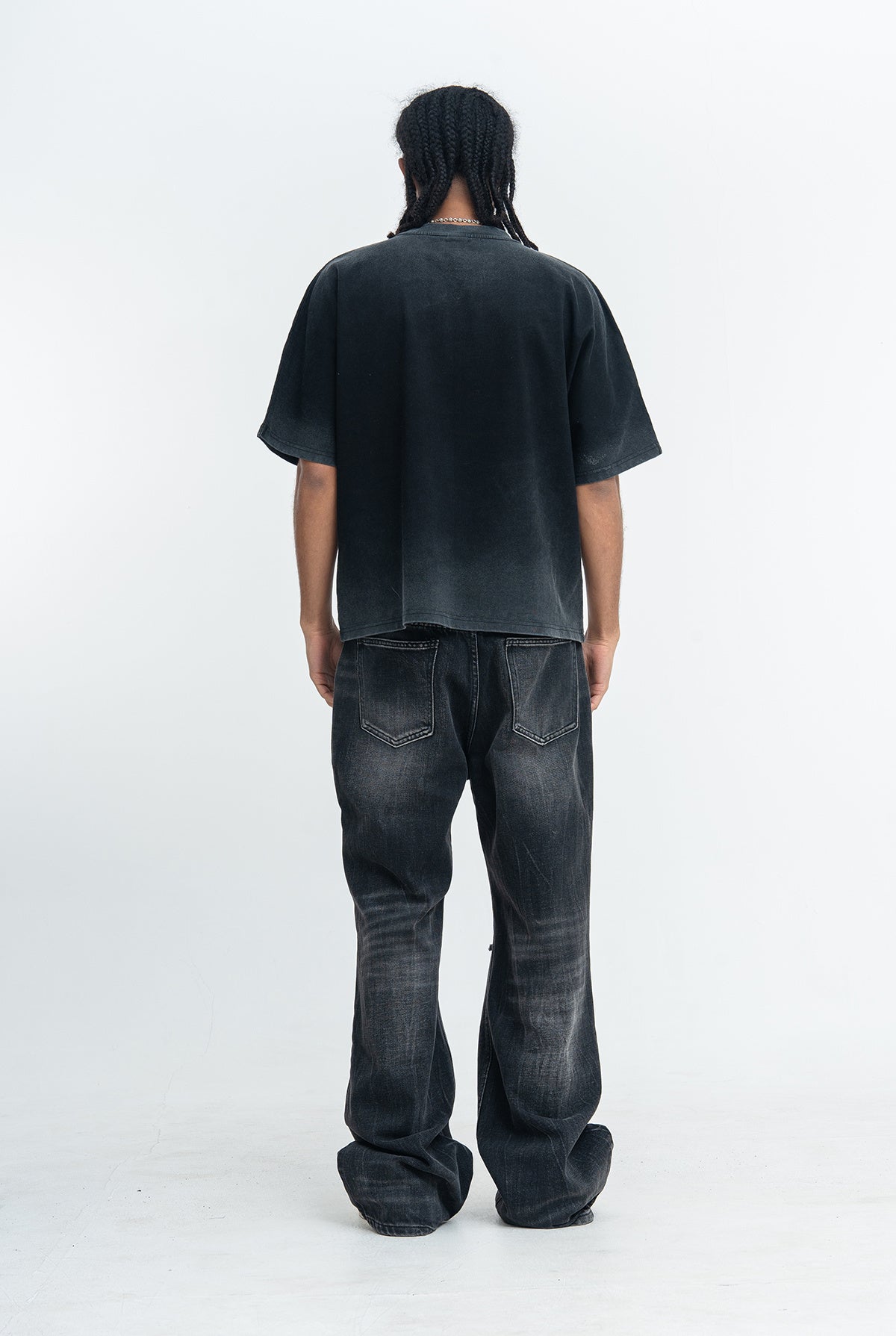 Omirad Hollow 4008 War Graphic Oversized Tee | Vintage Washed