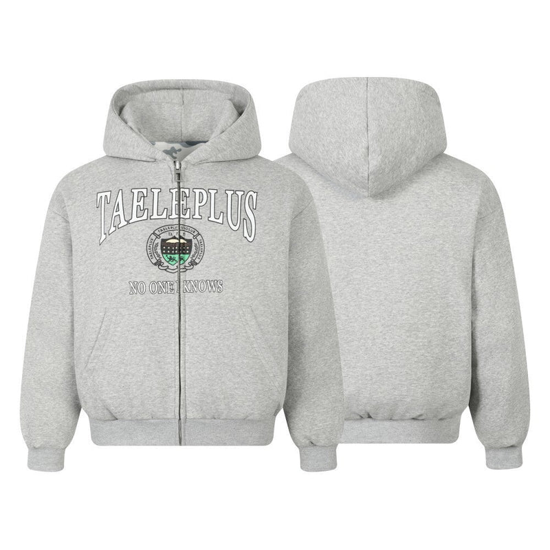 Reversible Camo Varsity Hoodie Jacket | TAELEPLUS Logo