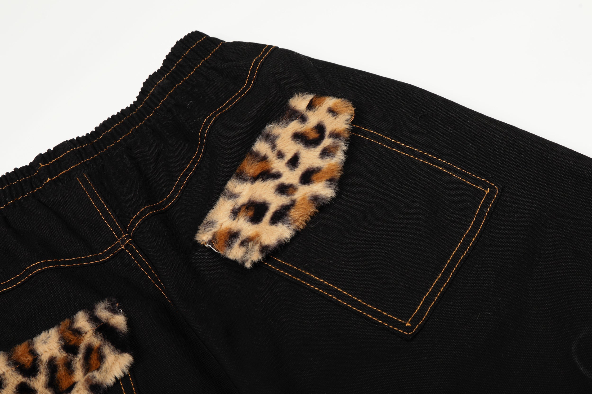 Omirad Leopard Patch Wide-Leg Pants | Bold Street Style