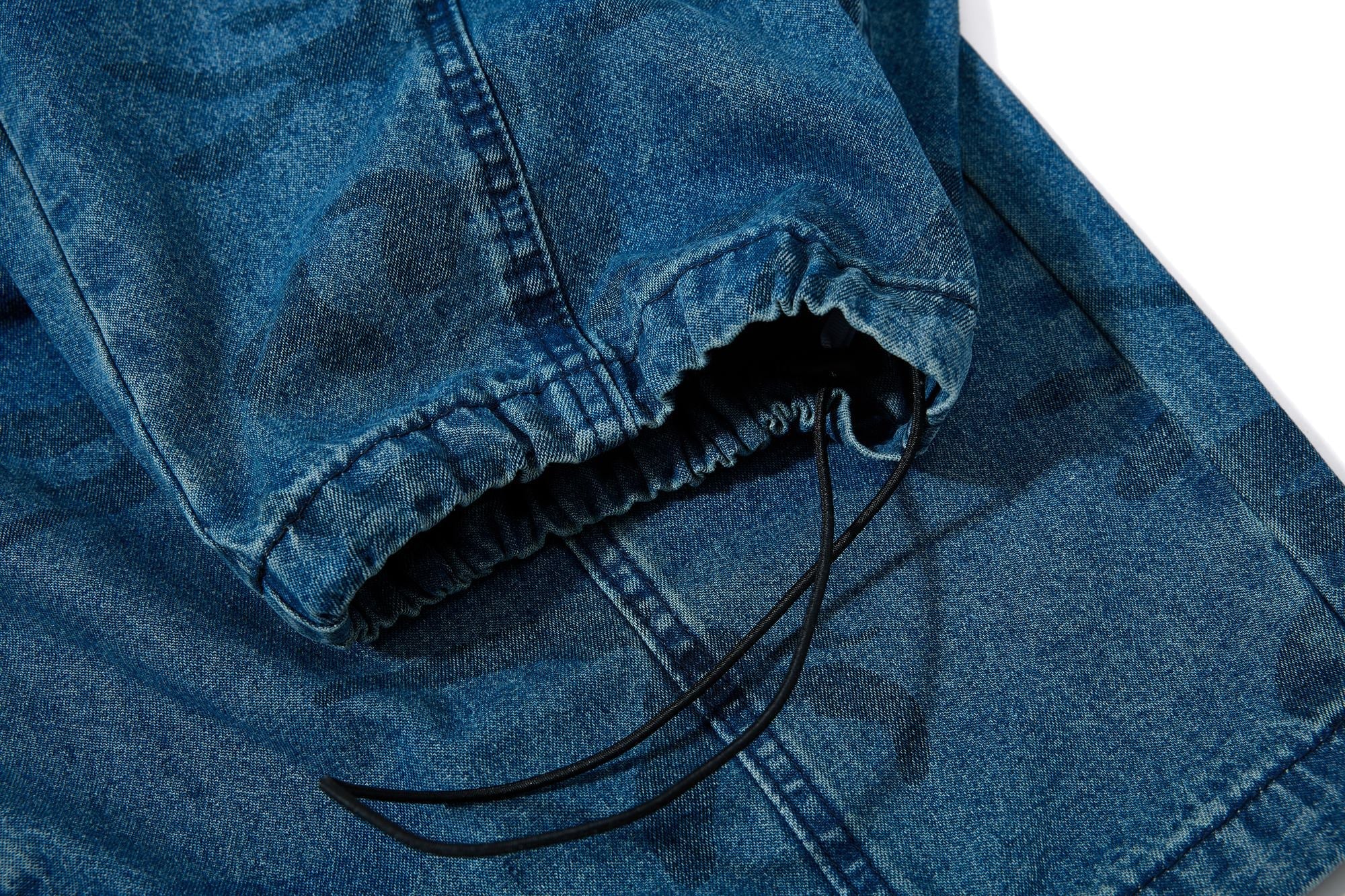 Omirad Washed Camo Baggy Jeans | Y2K Streetwear Denim