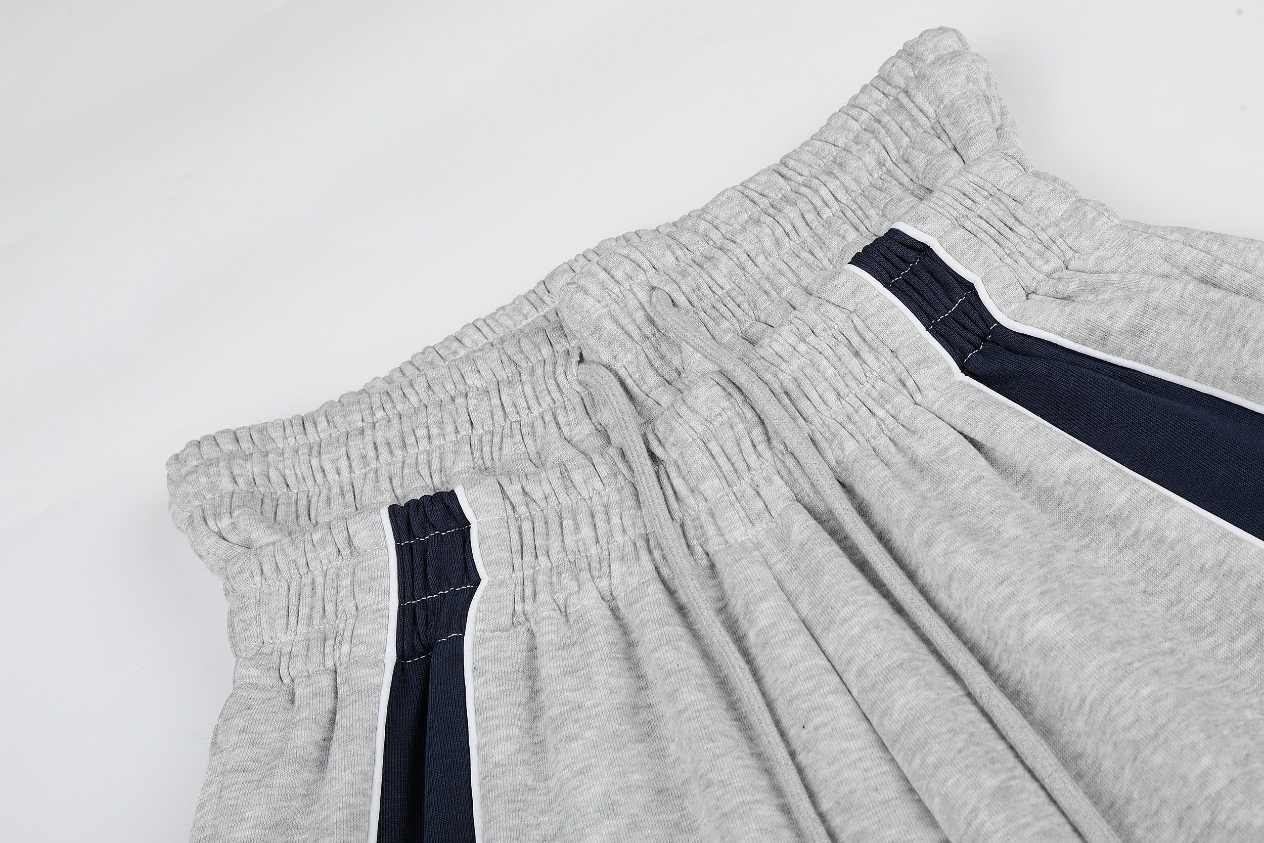 Retro Crest Panel Sweatpants | Oversized Wide Leg Streetwear