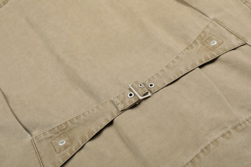 Omirad Washed Denim Jacket | Metal Clasp Streetwear Jacket