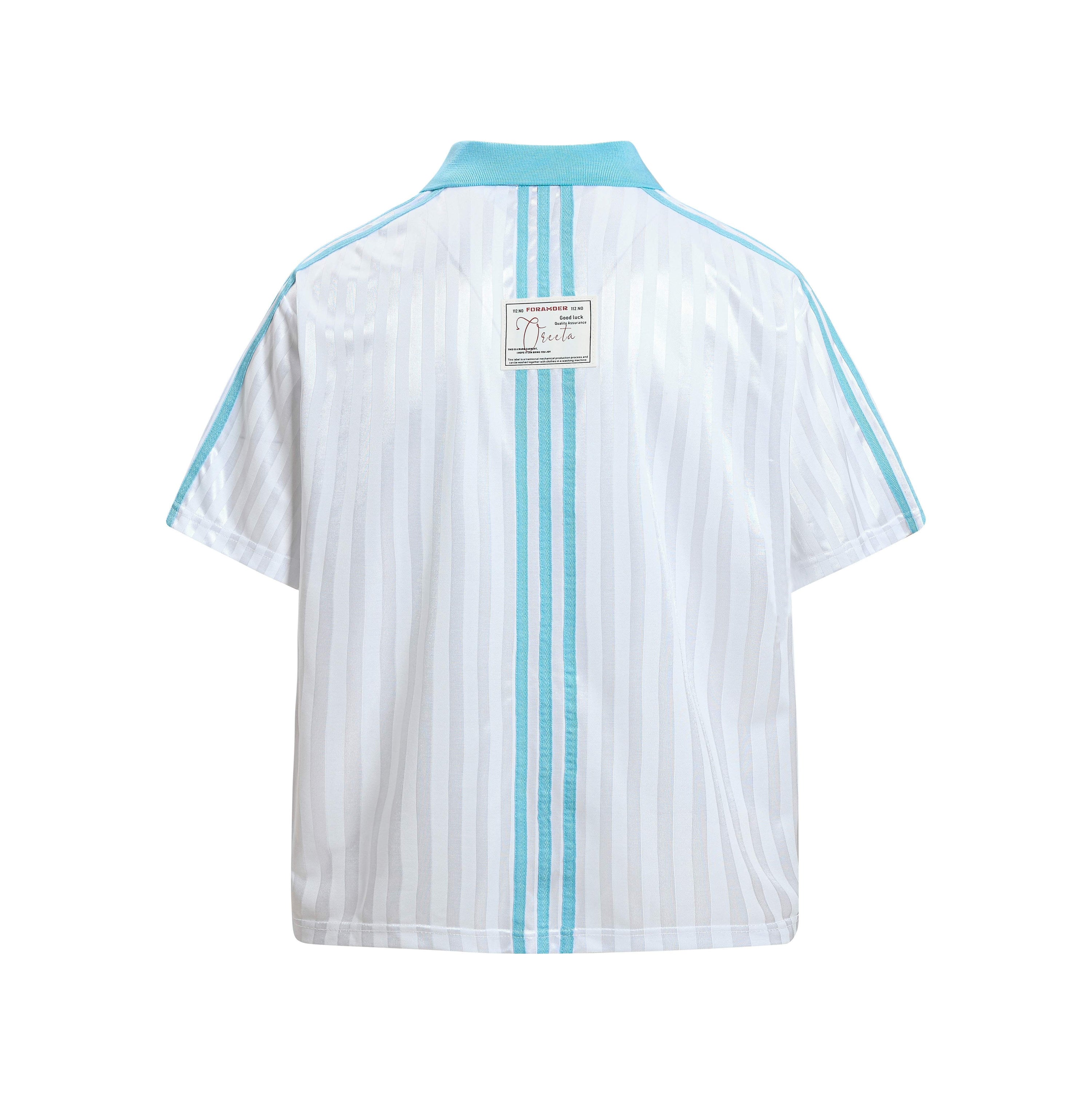 Omirad Script Stripe Football Jersey | Retro Streetwear