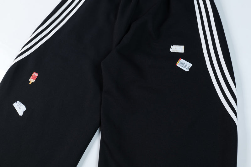 Omirad Patch Graphic Track Pants | Wide-Leg Streetwear