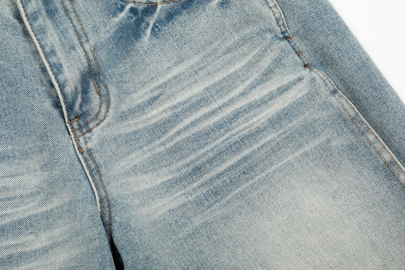 Omirad Vintage Wash Wide-Leg Denim Pants | Oversized Fit