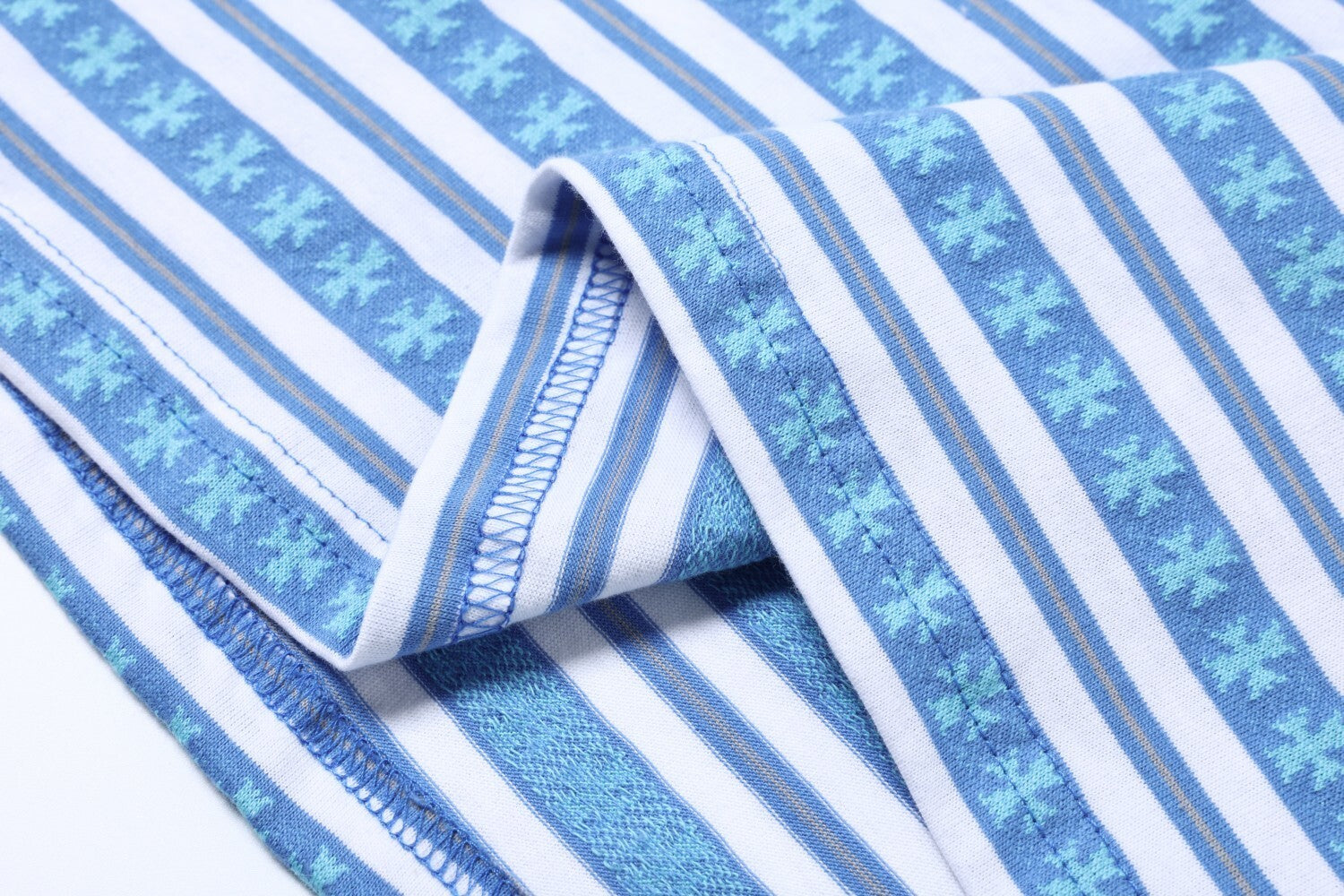 Heritage Stripe Long Sleeve Polo | Streetwear Cross Graphic