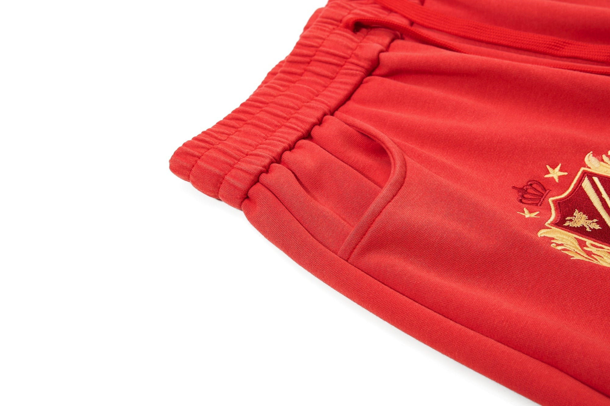 Crest Embroidery Balloon Sweatpants | Oversized Streetwear