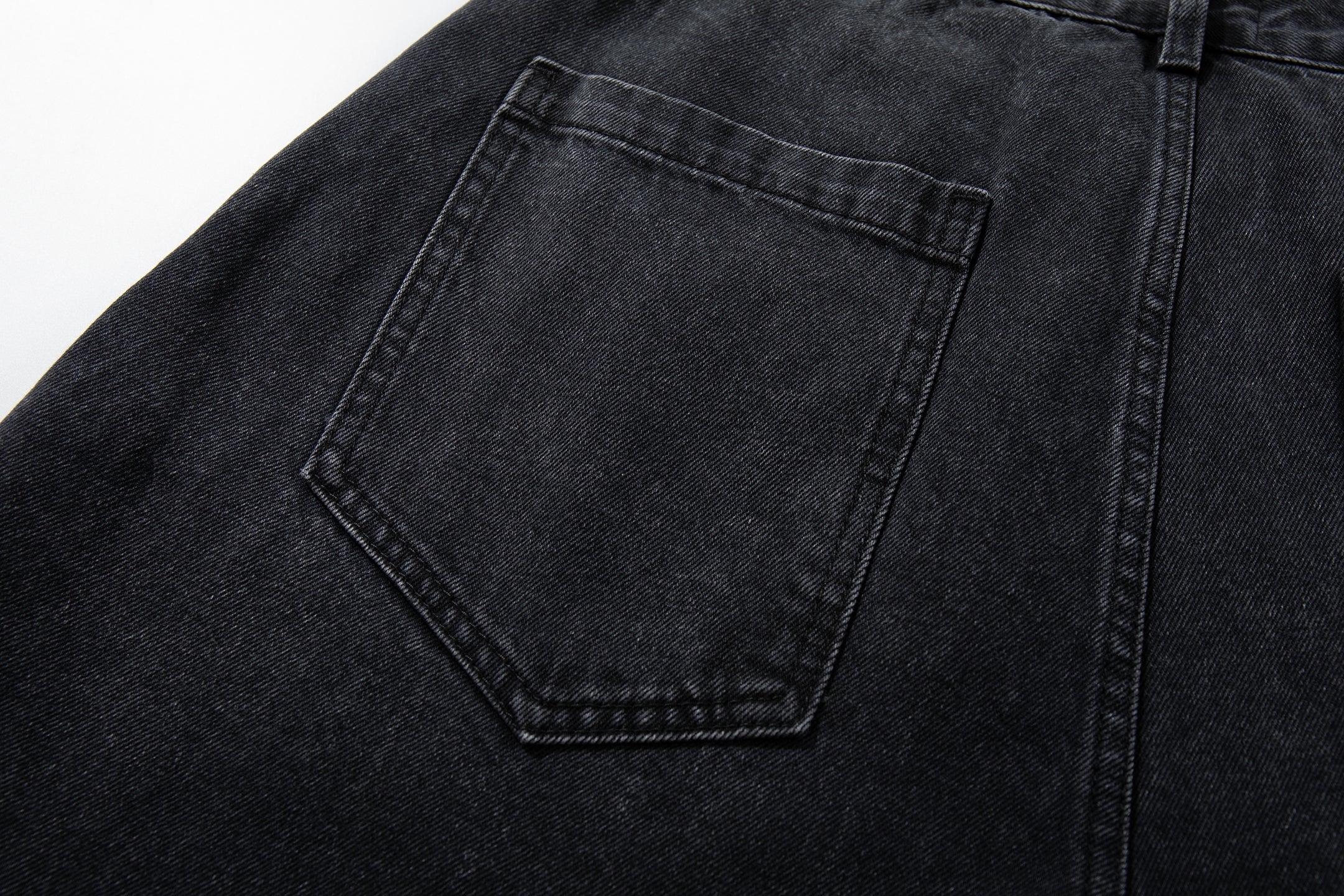 Omirad Paneled Wide-Leg Cargo Denim | Washed Charcoal
