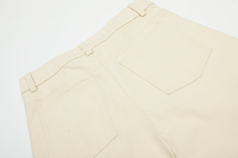 Wide-Leg Pleated Canvas Pants | Oversized Streetwear Trousers