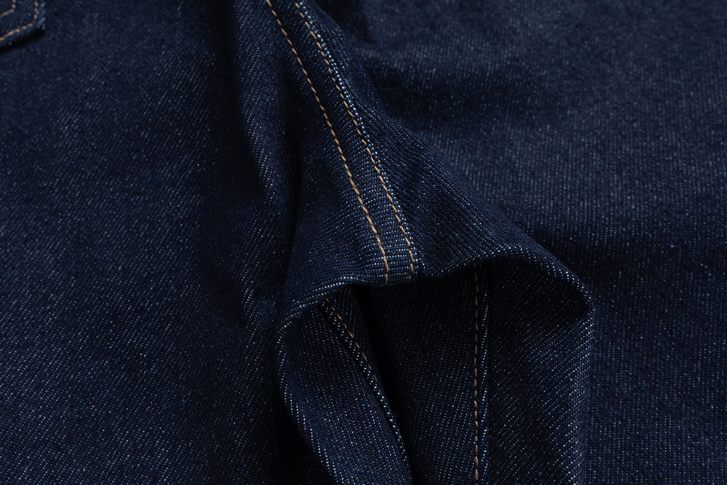 Omirad Curved-Cut Raw Indigo Denim Jeans | Barrel Fit