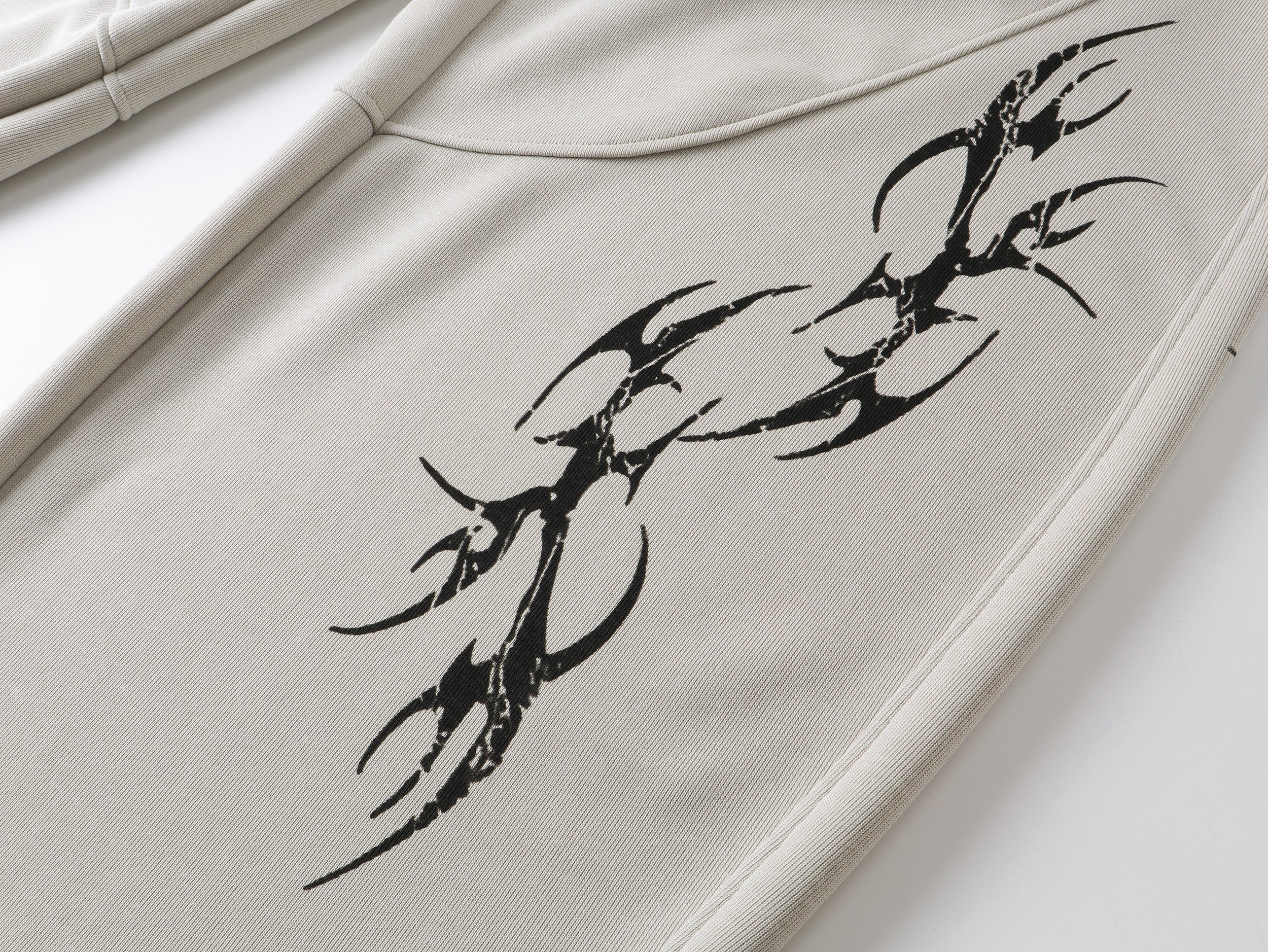 Tribal Flame Wide-Leg Sweatpants | Y2K Streetwear Joggers