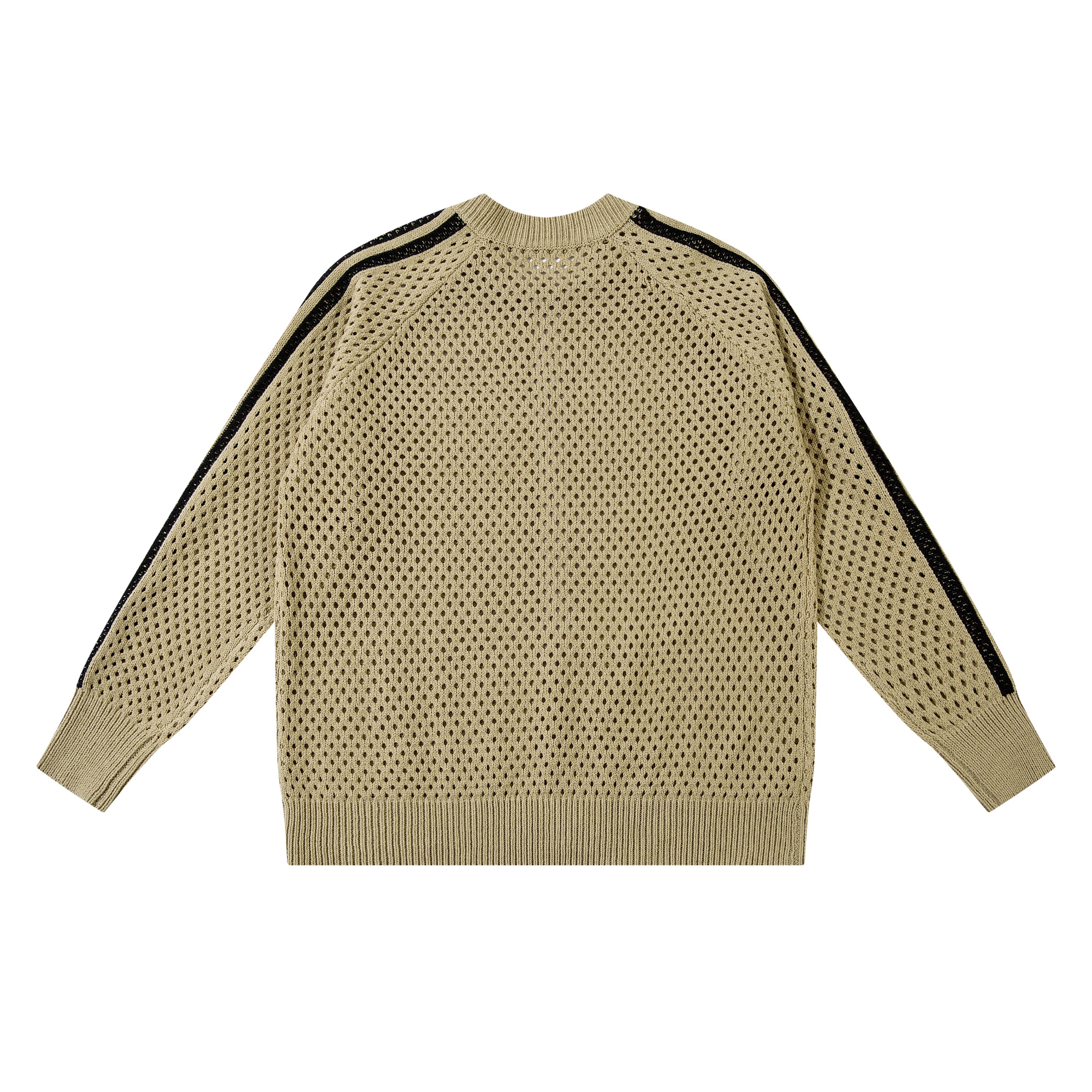 Omirad Striped Mesh Zip-Up Jacket | Sporty Open-Knit Layer