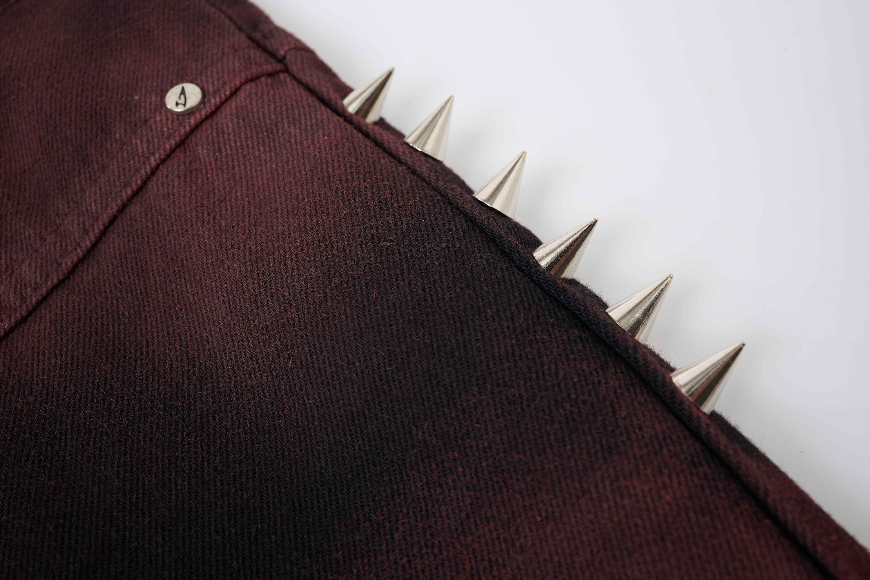 Omirad Tribal Spike Jorts | Punk Streetwear Denim Shorts