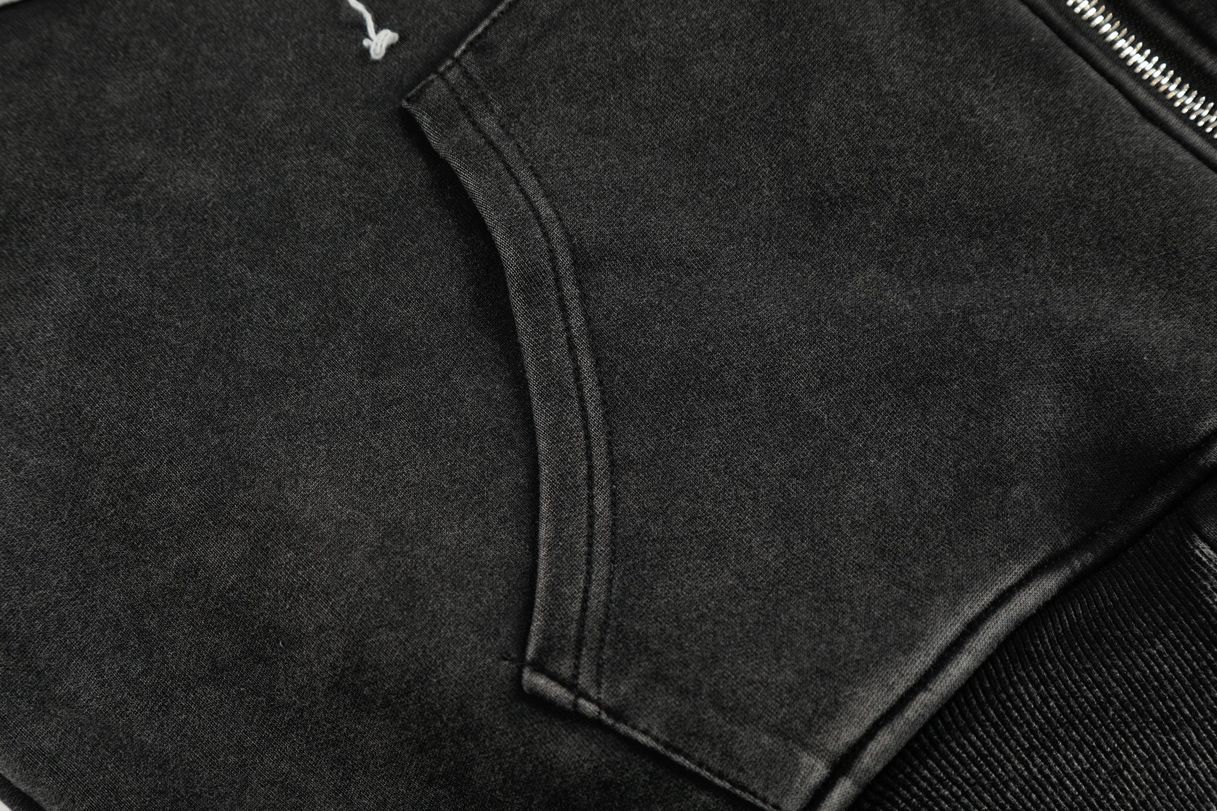 Distressed Graphic Zip Hoodie | Oversized Streetwear