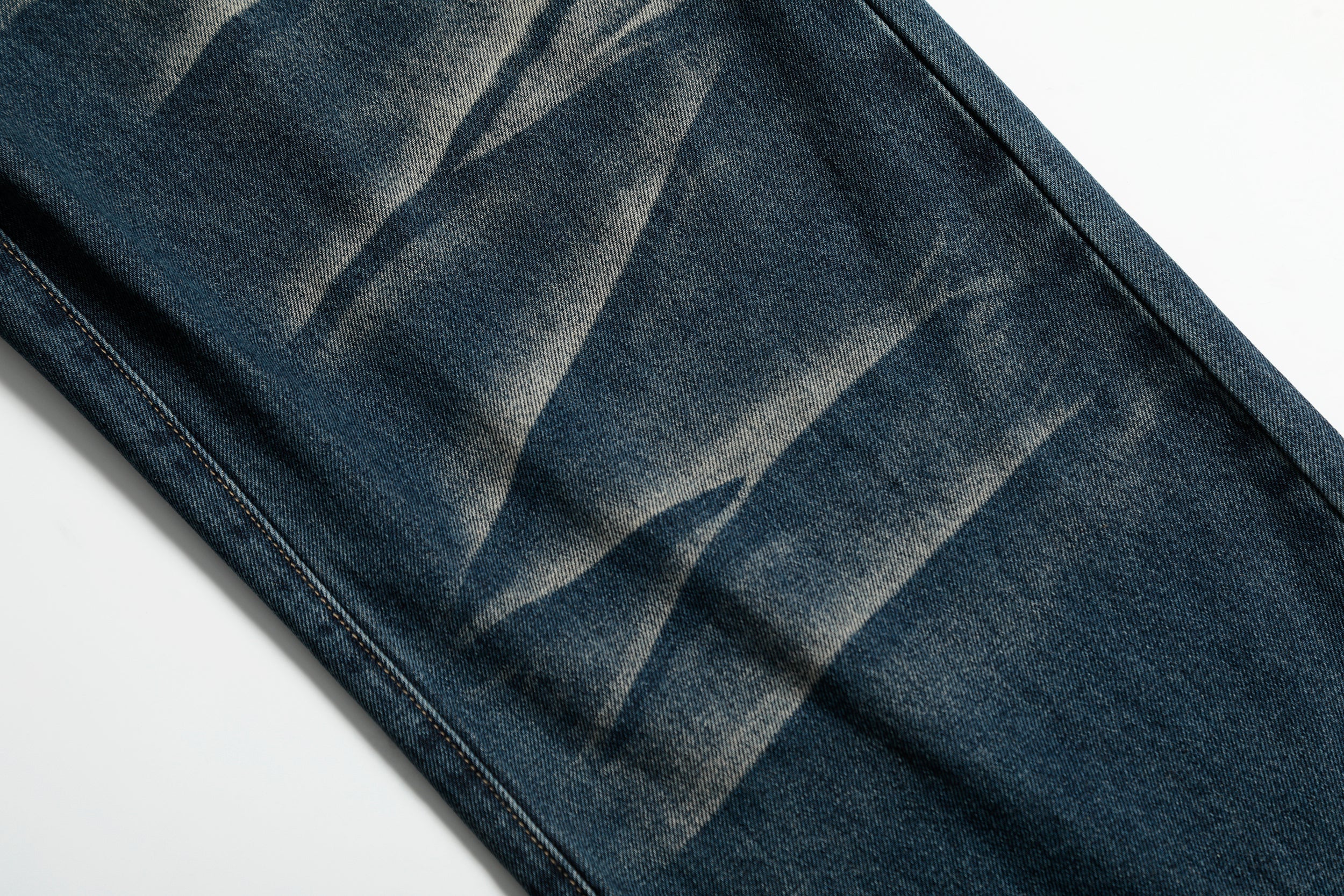 Vintage Whisker Wide-Leg Jeans | Double-Button Oversized Denim