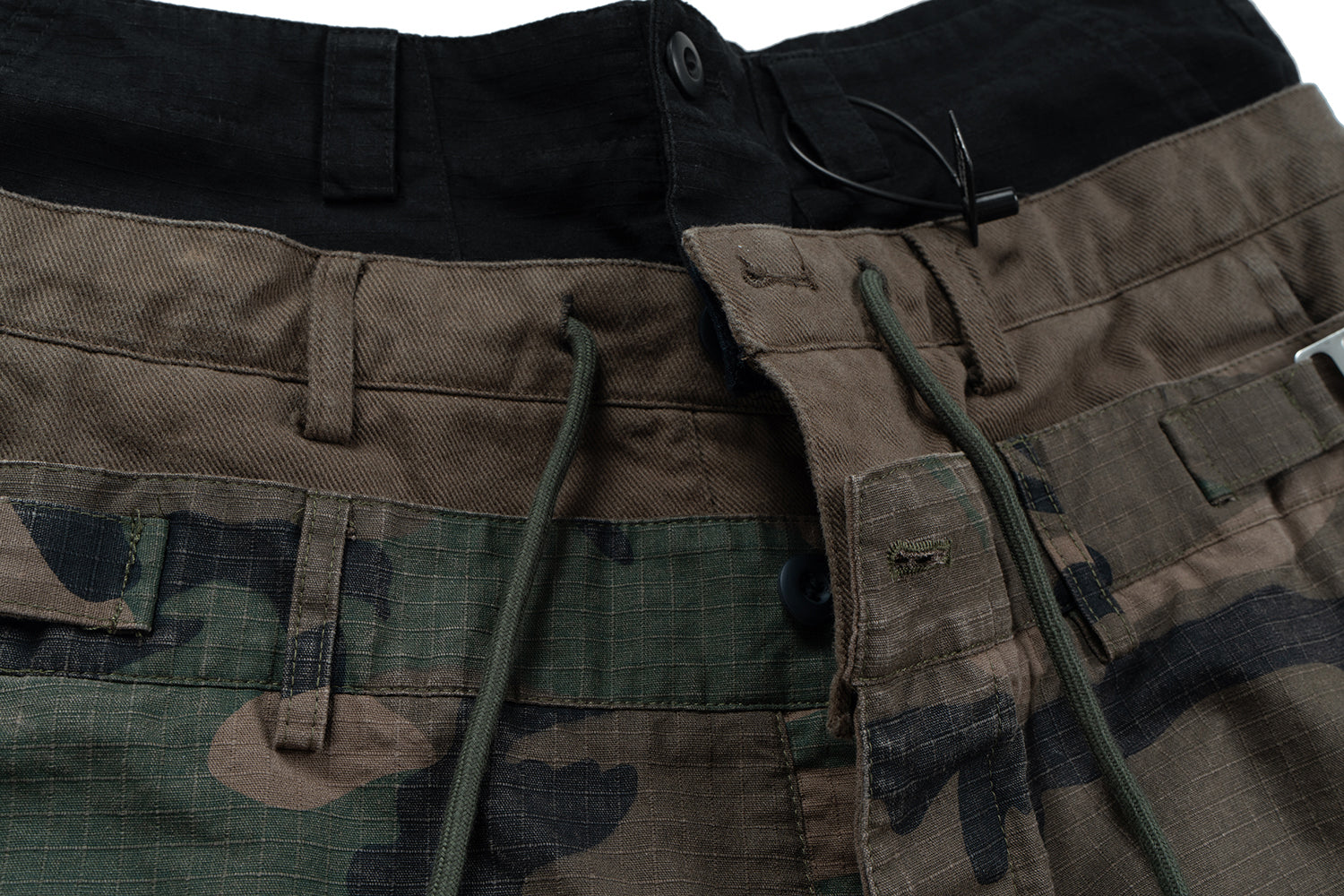 Omirad Double-Waist Camo Cargo Pants | Wide Leg Streetwear