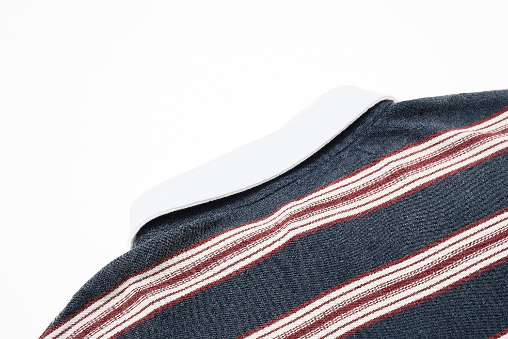 Vintage Stripe Rugby Polo Shirt | Retro 90 Graphic | Omirad
