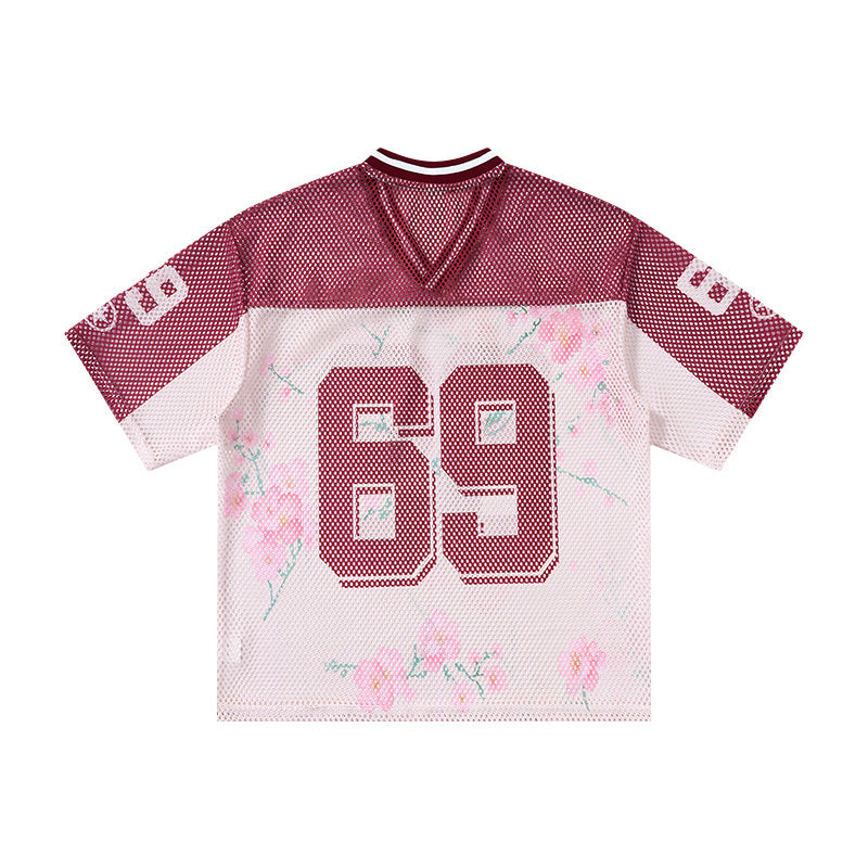 Omirad Blossom 69 Floral Mesh Jersey T-Shirt | Streetwear
