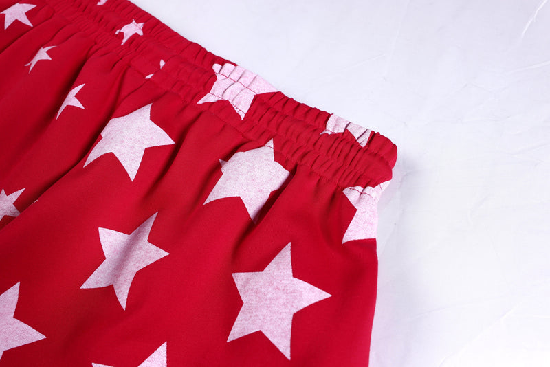 Starfield Wide-Leg Sweatpants | All-Over Star Print Streetwear