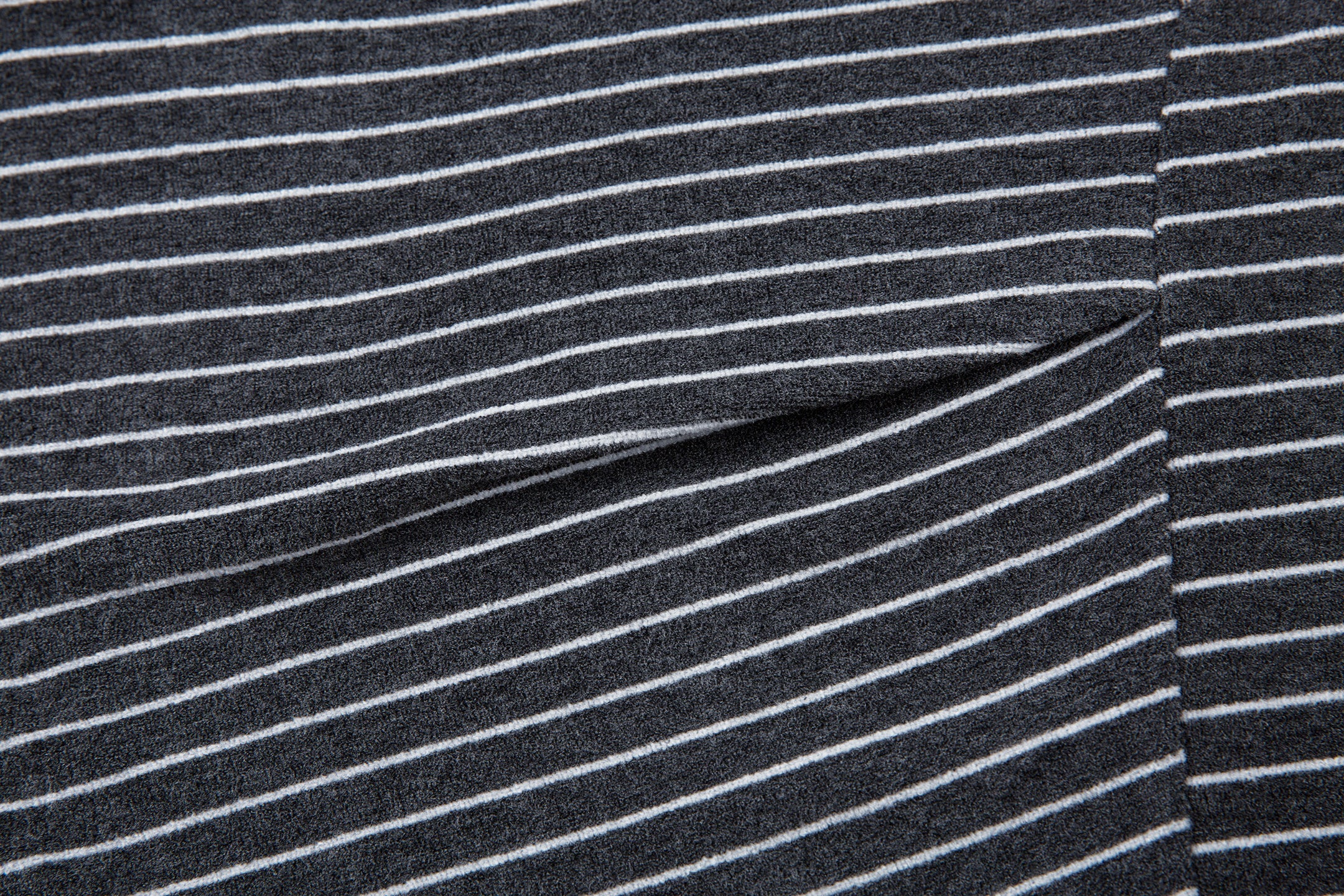 Striped Knit Barrel-Leg Lounge Pants with Drawstring Hem
