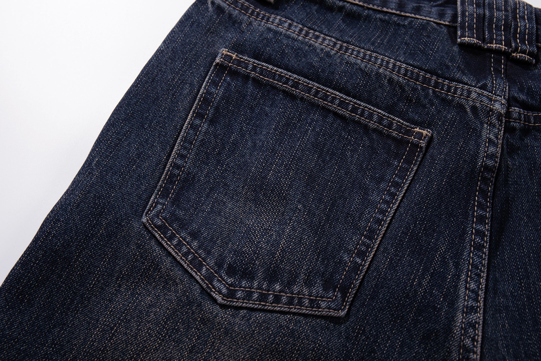 Omirad Vintage Button-Fly Wide-Leg Jeans | Dark Wash Denim