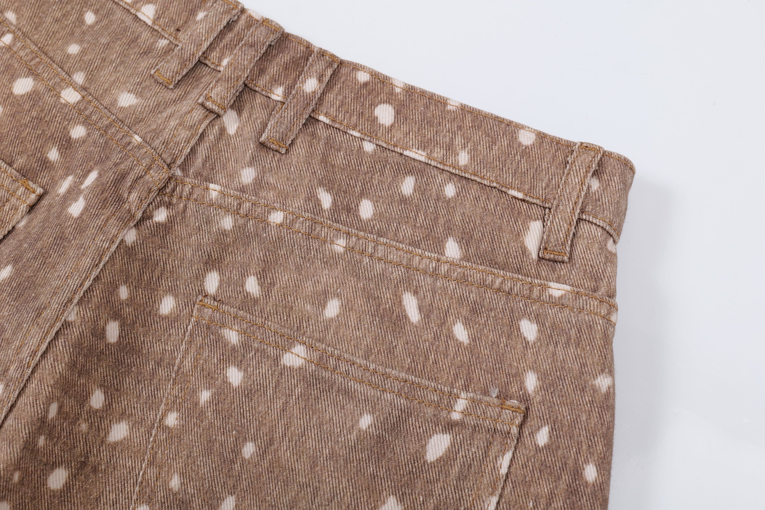 Omirad Fawn Print Wide-Leg Jeans | Spotted Denim