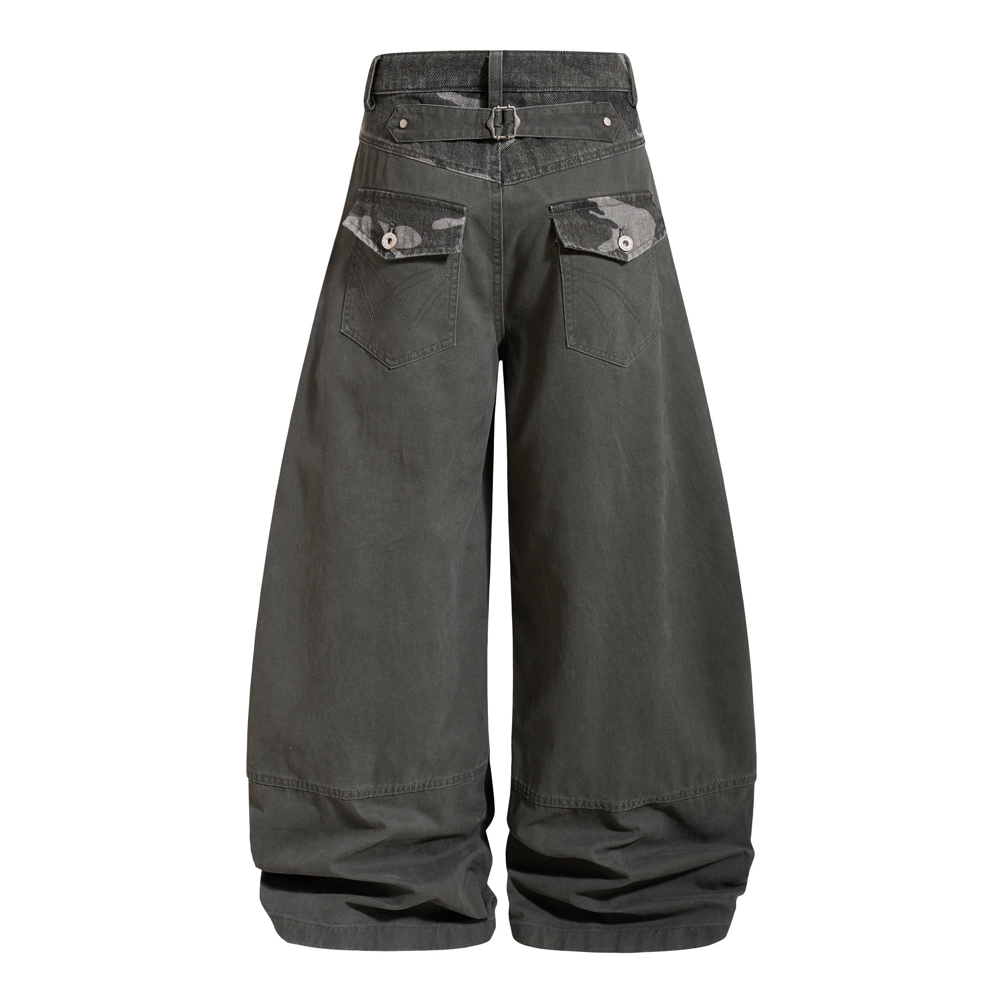 Omirad Balloon Wide-Leg Pants | Camo Contrast Streetwear