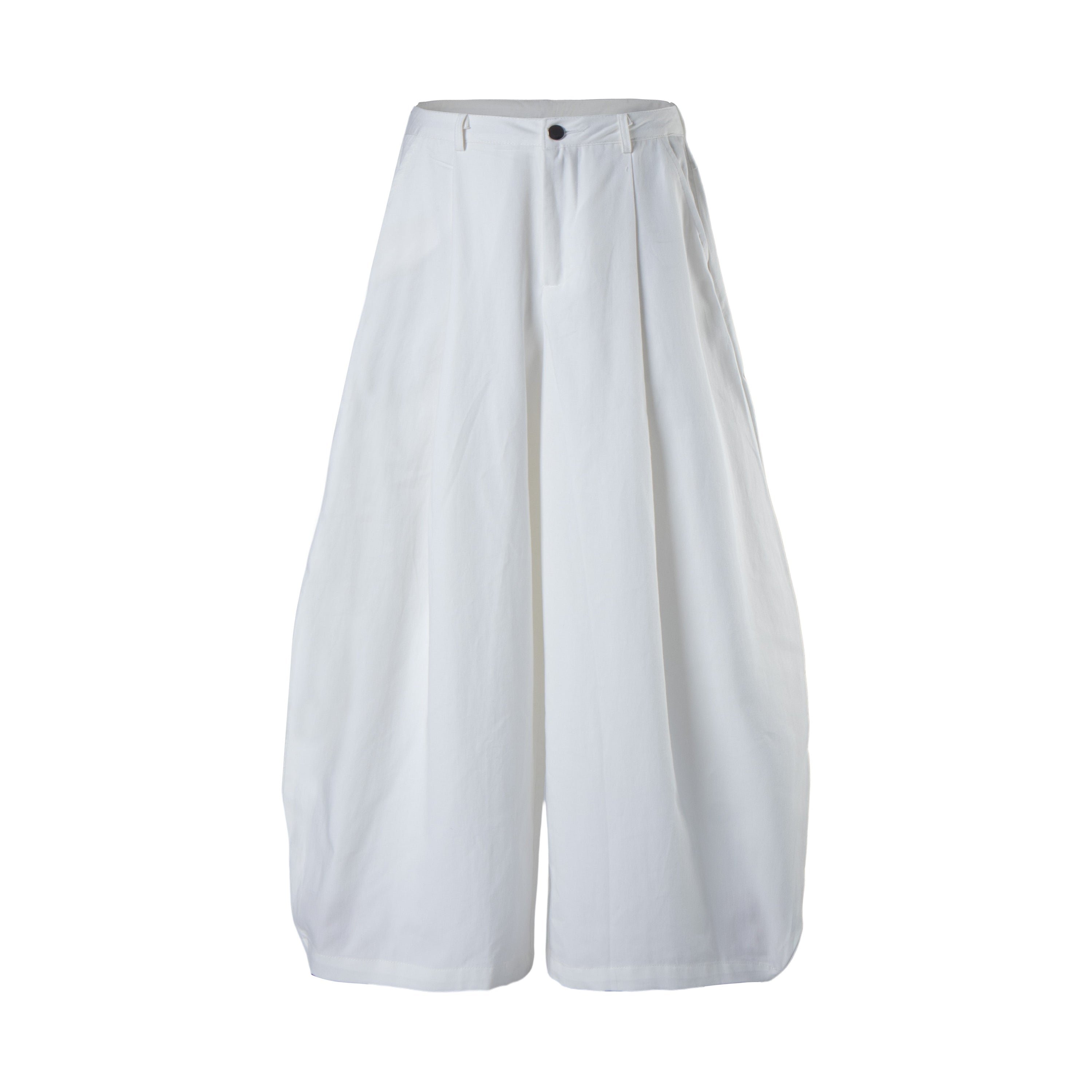 Minimalist Balloon Cargo Pants | Wide-Leg Utility Fit