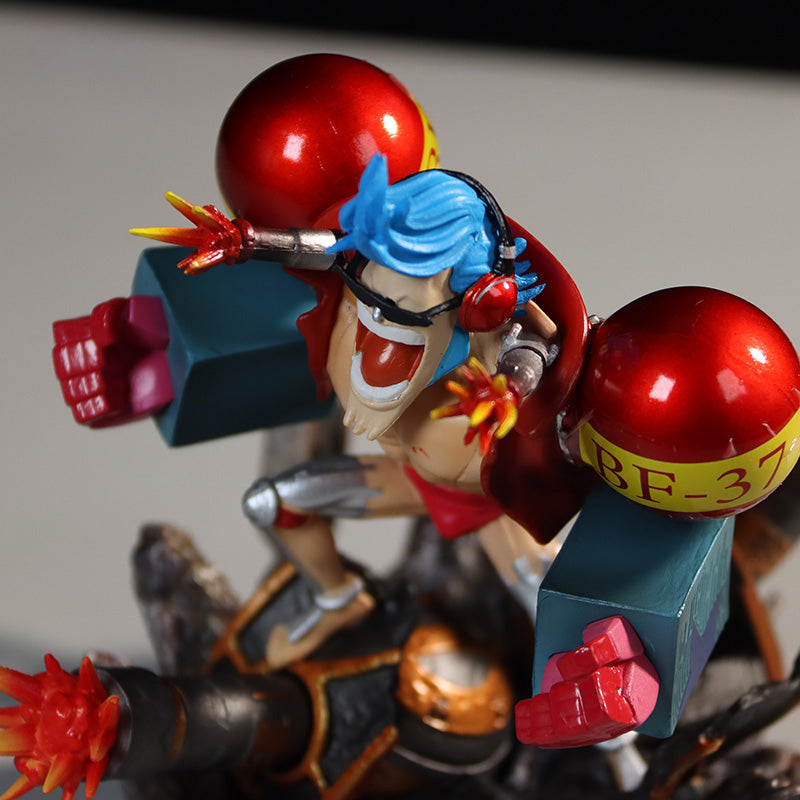 Franky Action Figurine – 12.5cm with BF-37 Bombs and Rocket Launchers, Limited Edition – One Piece Collectible