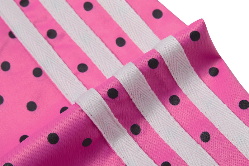 Polka Dot Wide-Leg Track Pants with Side Stripes | SEAKOFF