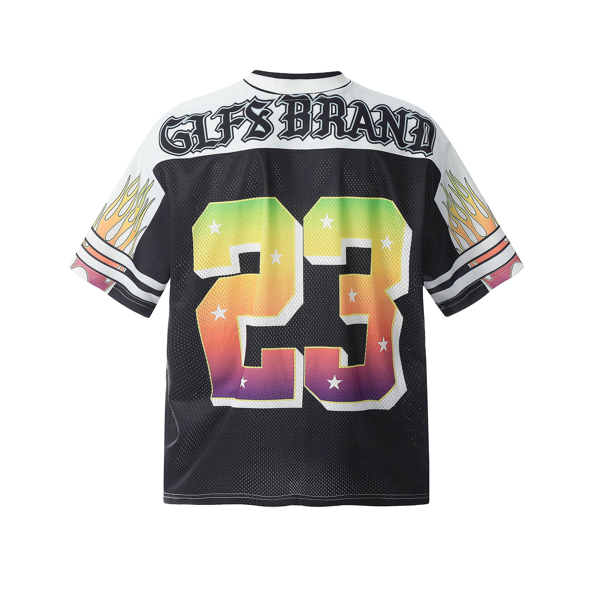 Rainbow Gradient Number 23 Football Jersey Top | GLFS Club