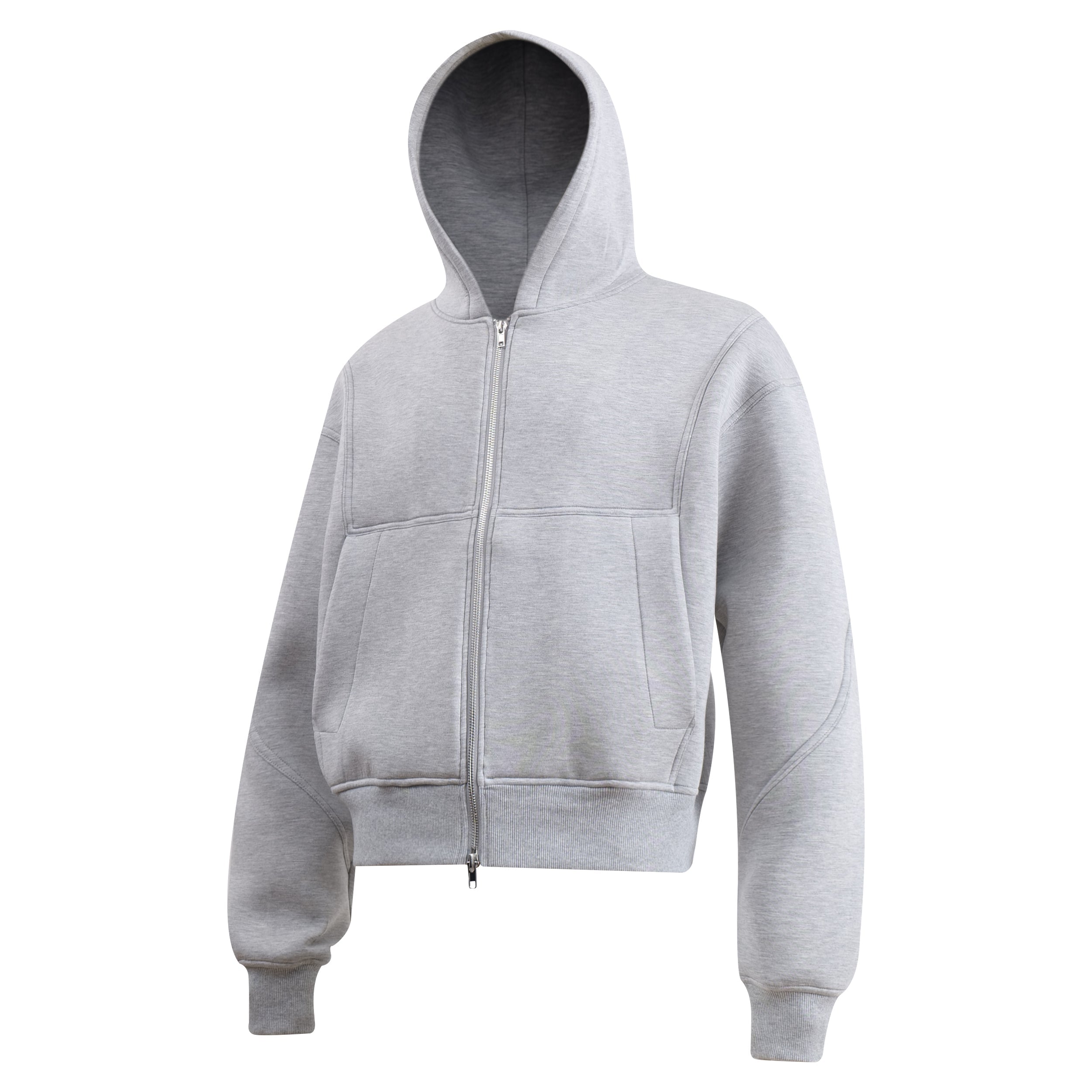 Omirad Minimal Recycled Zip-Up Hoodie | Structured Streetwear