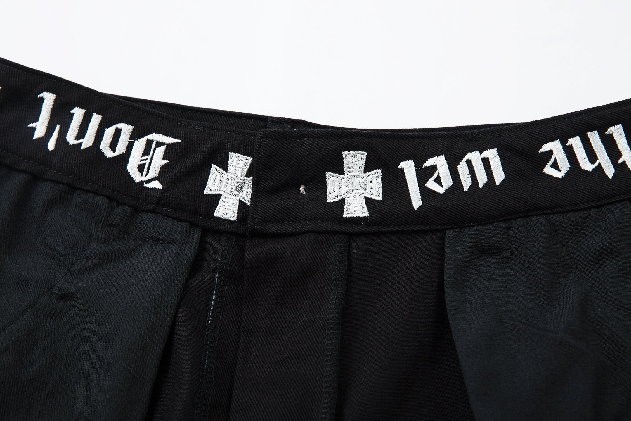 Omirad Curved Barrel-Leg Pants | Gothic Streetwear Trousers