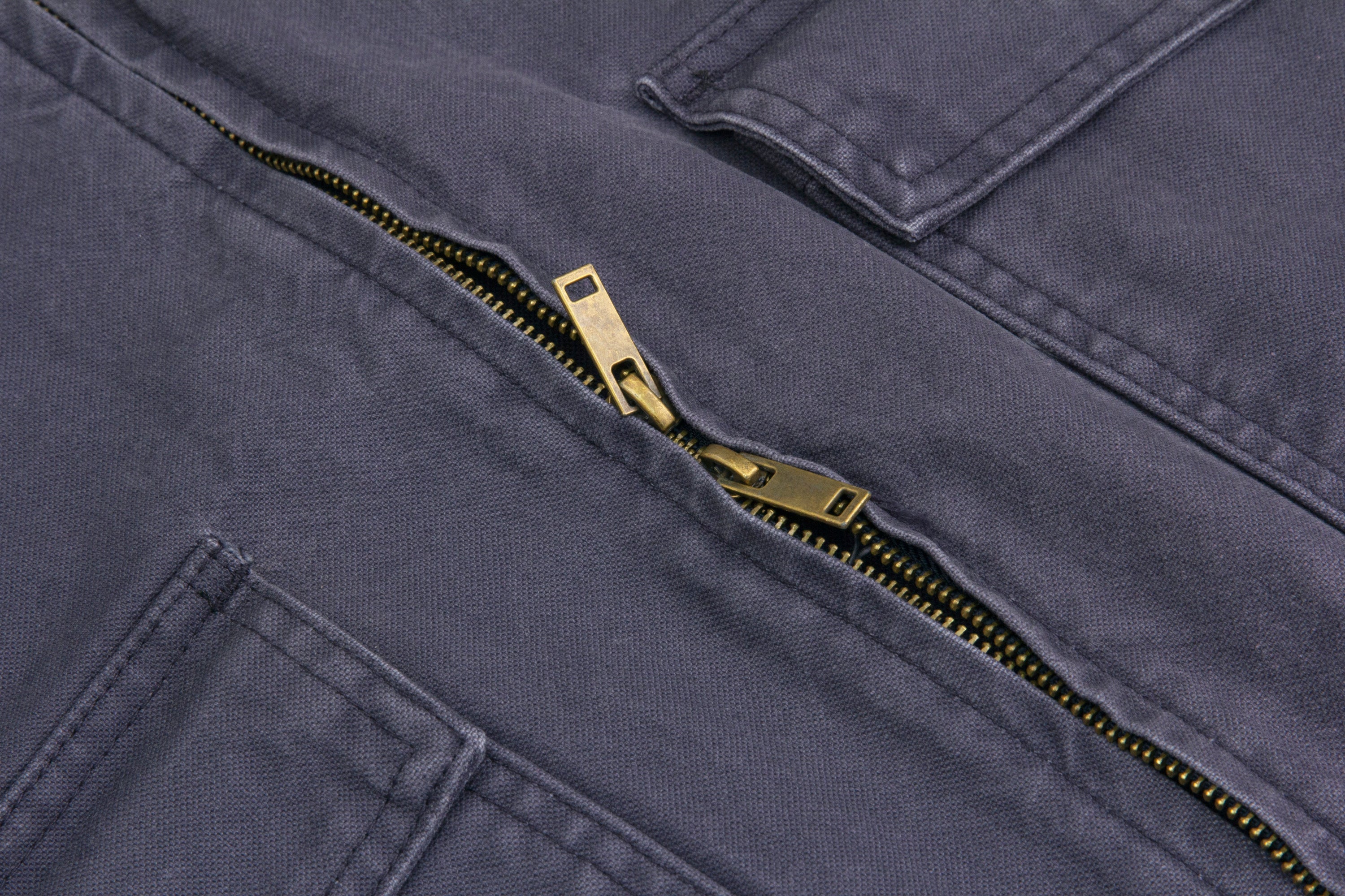 Omirad Vintage Washed Zip Jacket | Embroidered Workwear