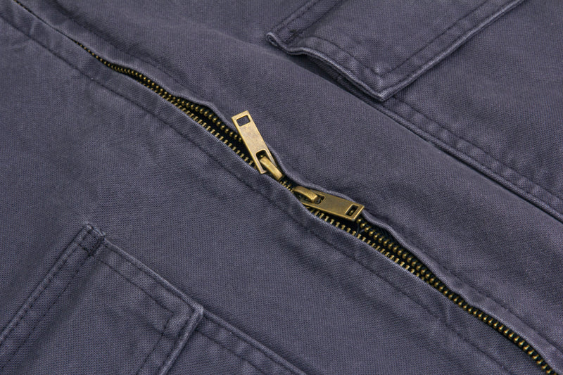 Omirad Vintage Washed Zip Jacket | Embroidered Workwear