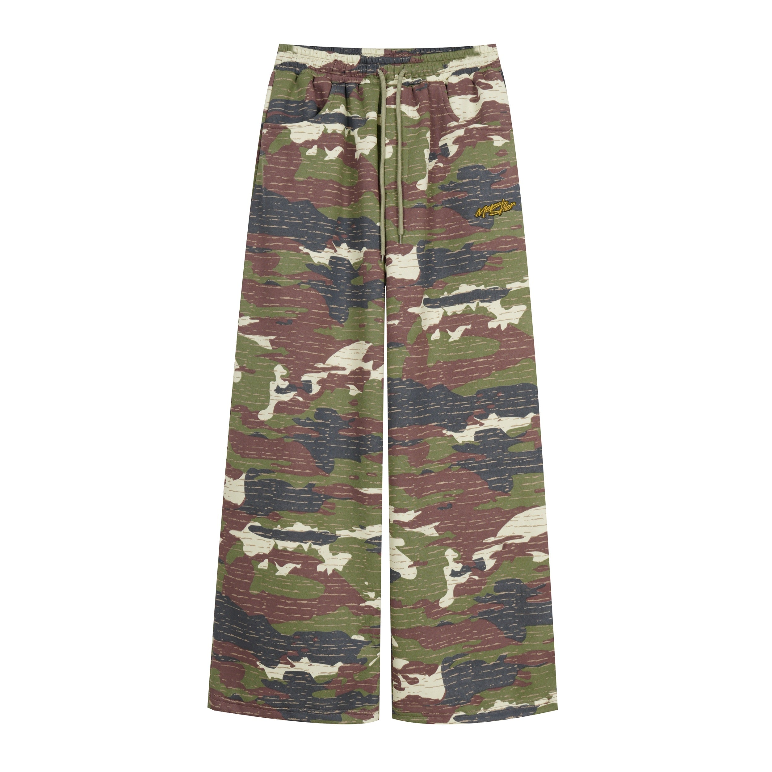 Vintage Camo Wide-Leg Lounge Pants | Oversized Streetwear