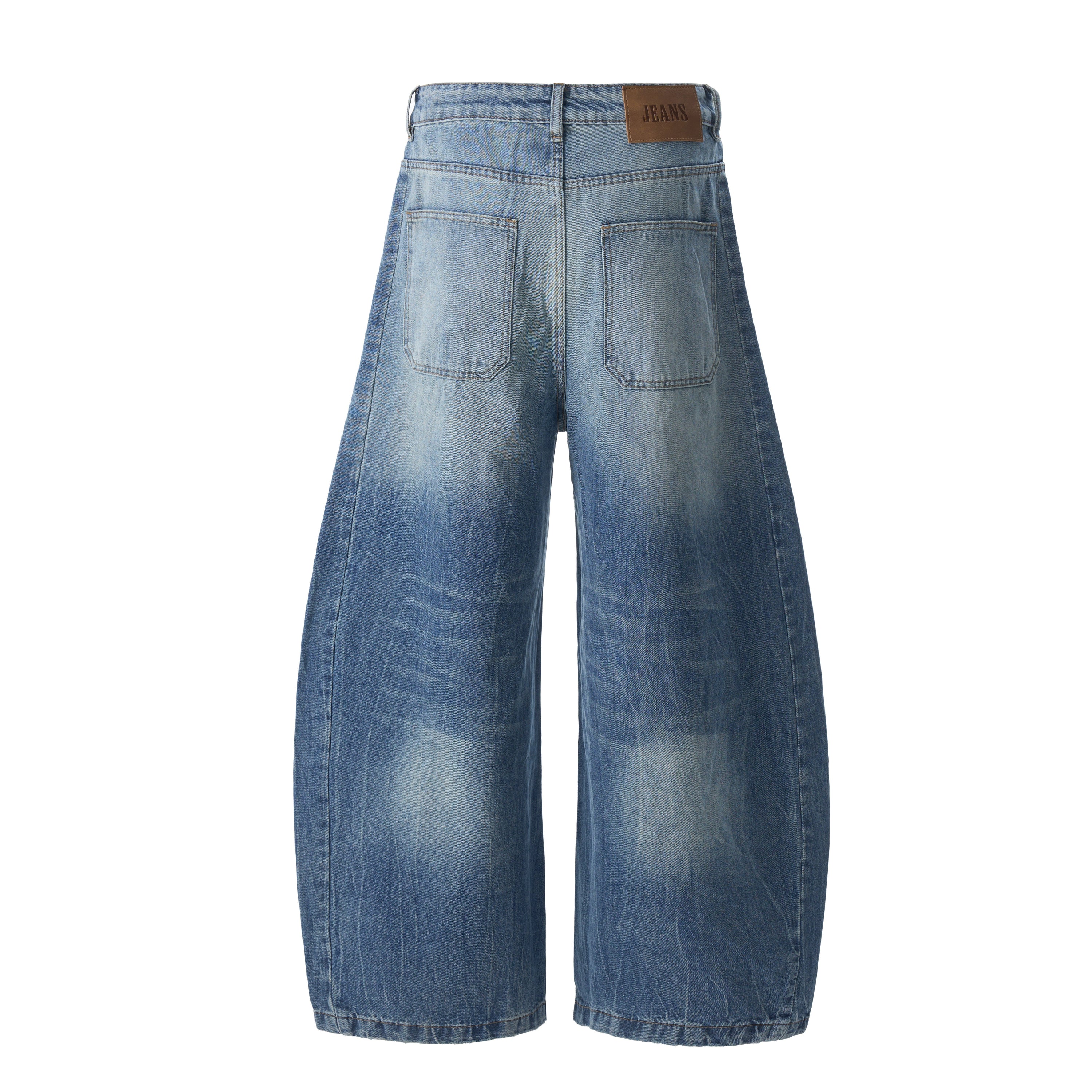 Multi-Panel Vintage Barrel Leg Jeans | Wide Leg Denim