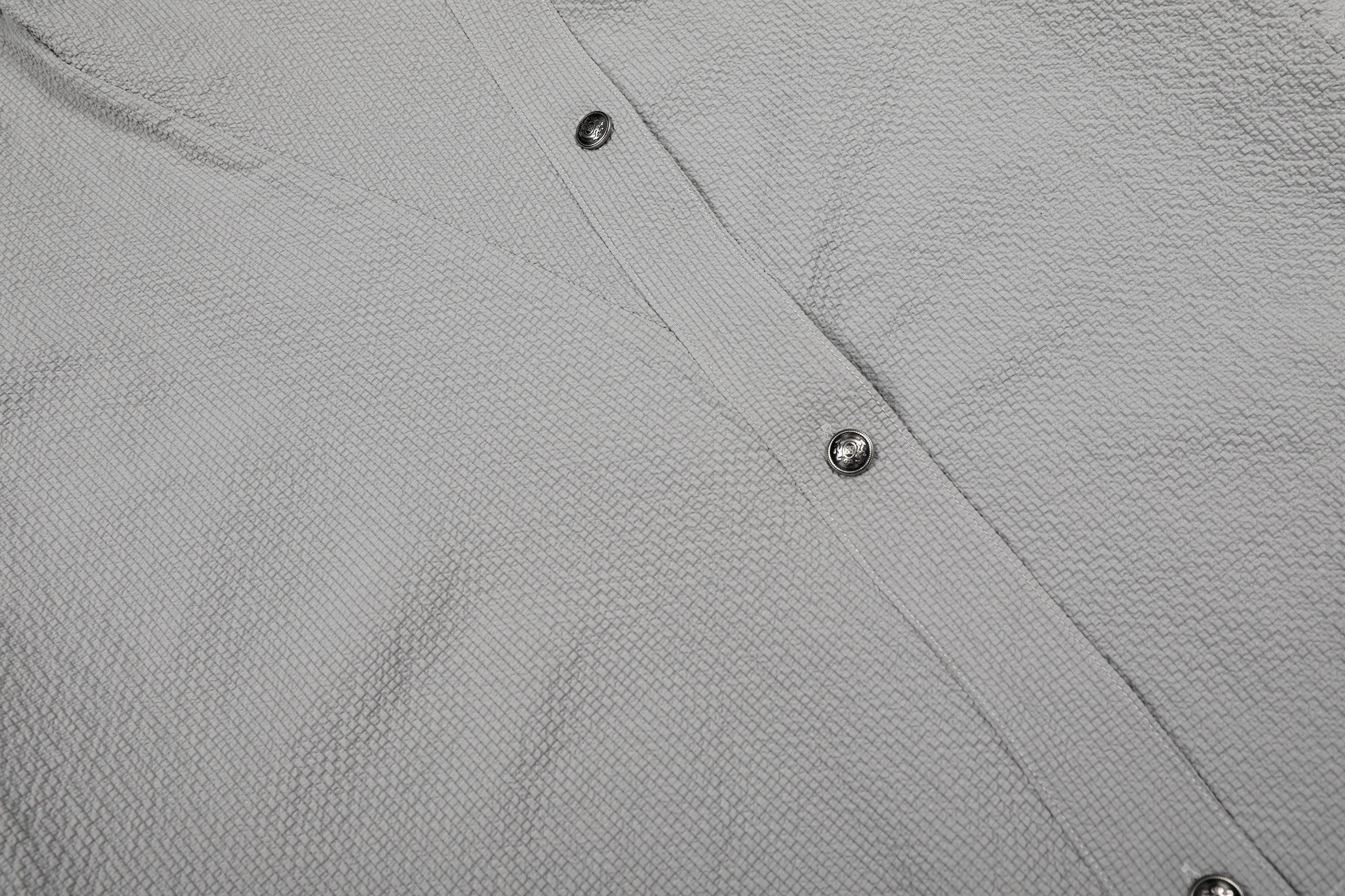 Omirad Asymmetrical Stand-Collar Cotton Shirt | Minimal Streetwear