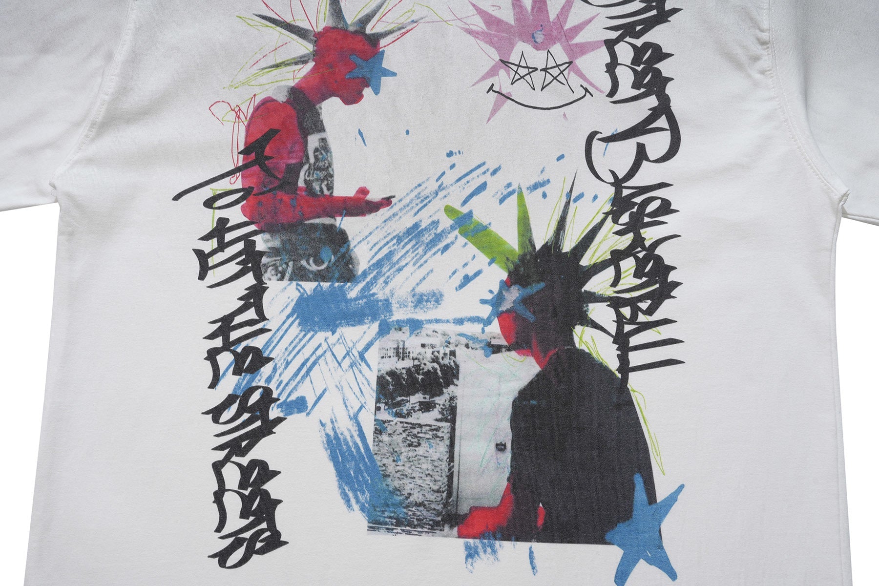 Omirad Anarchy Clash Punk Graphic T-Shirt | Street Art Tee