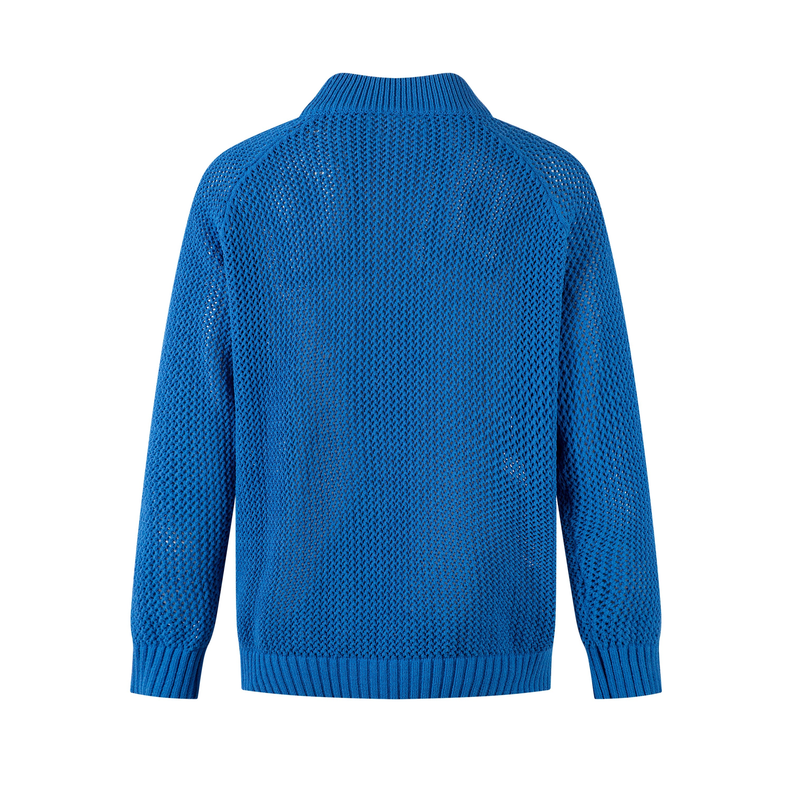 Omirad Mesh Knit Track Jacket | Retro Stripe Bomber