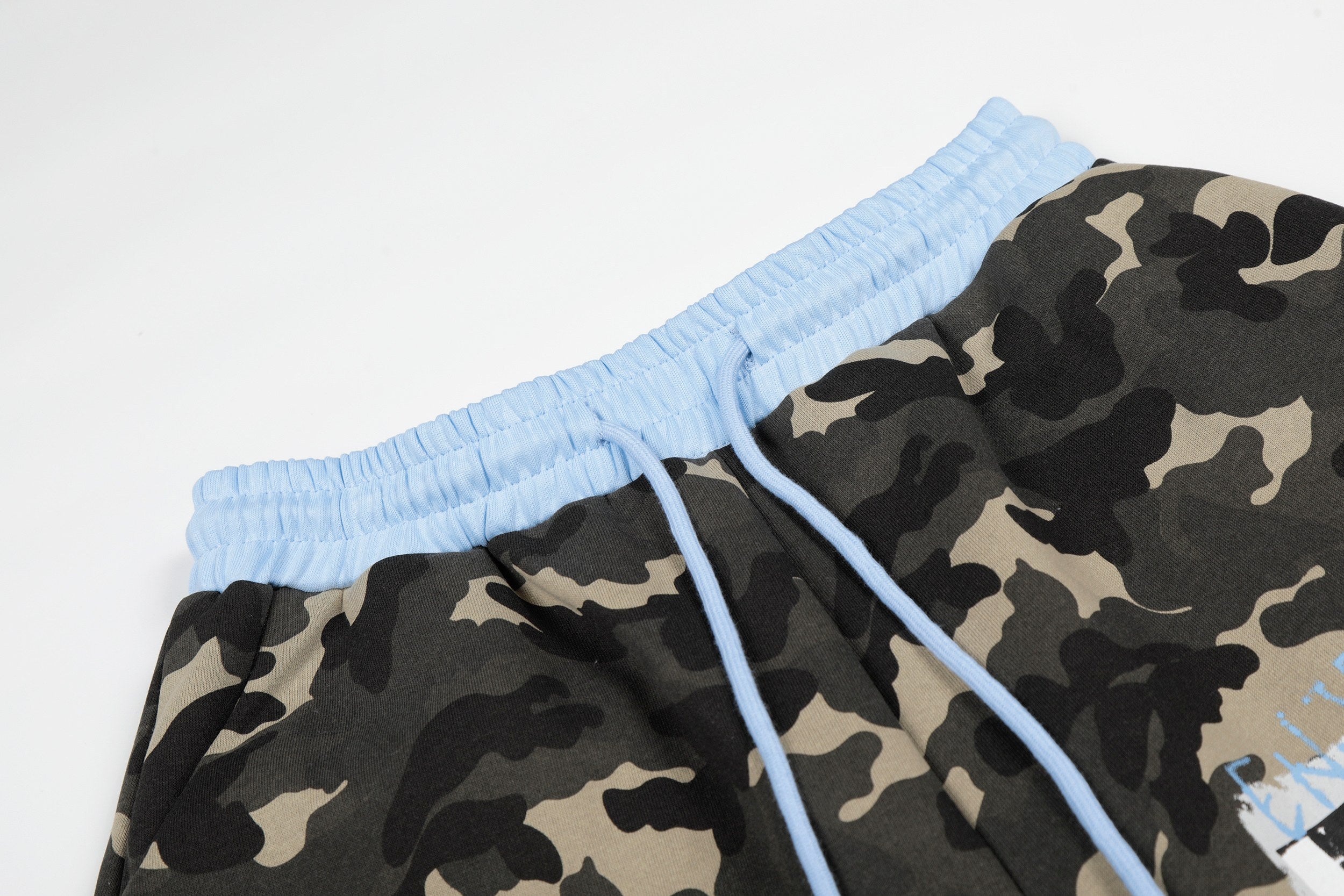 Omirad Graphic Camo Wide-Leg Sweatpants | Street Style