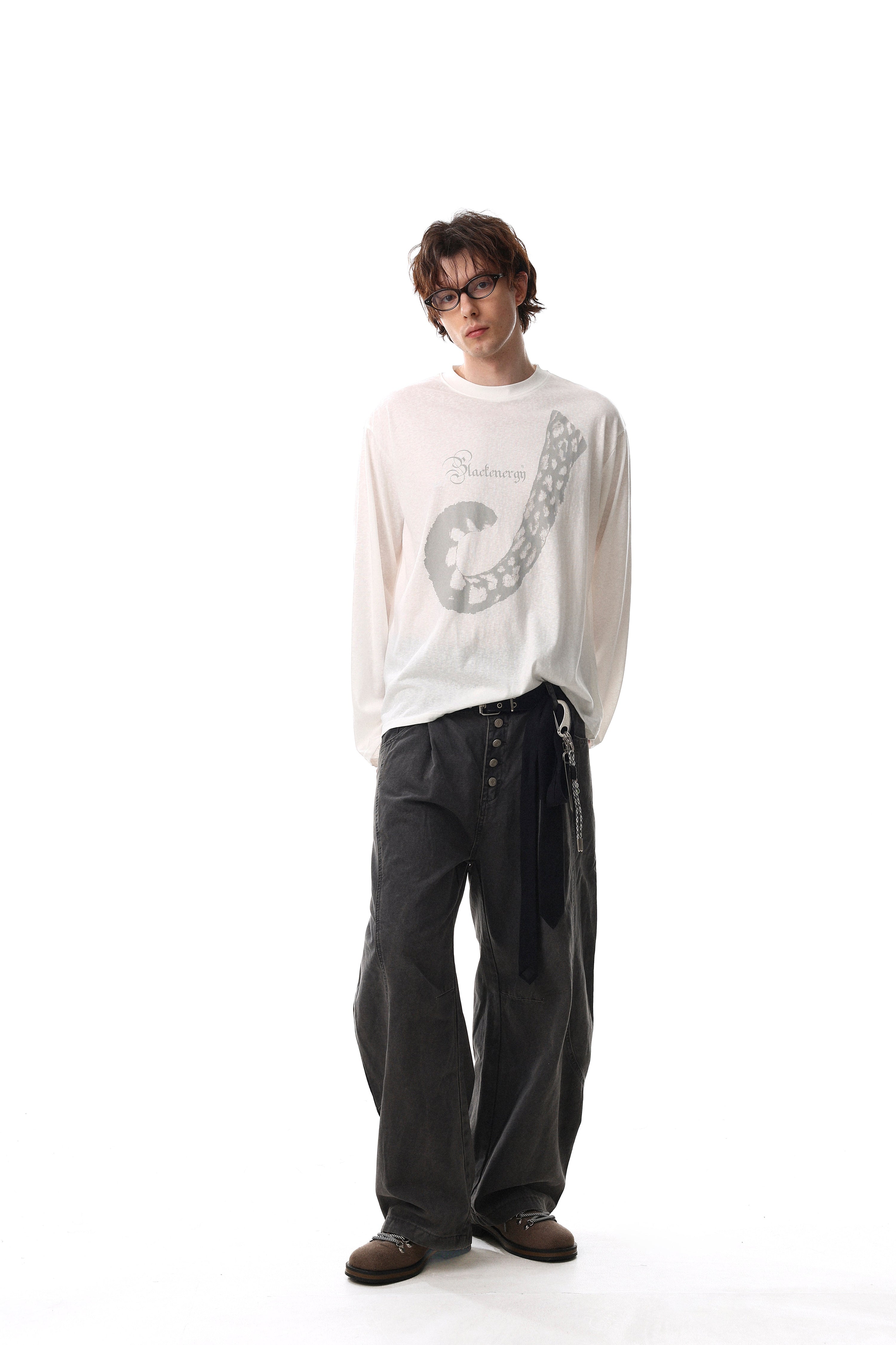 Omirad Blackenergy Abstract Graphic Long Sleeve Tee