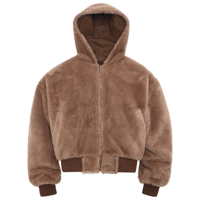 Omirad Reversible Hooded Bomber Jacket | Plush-Lined Streetwear