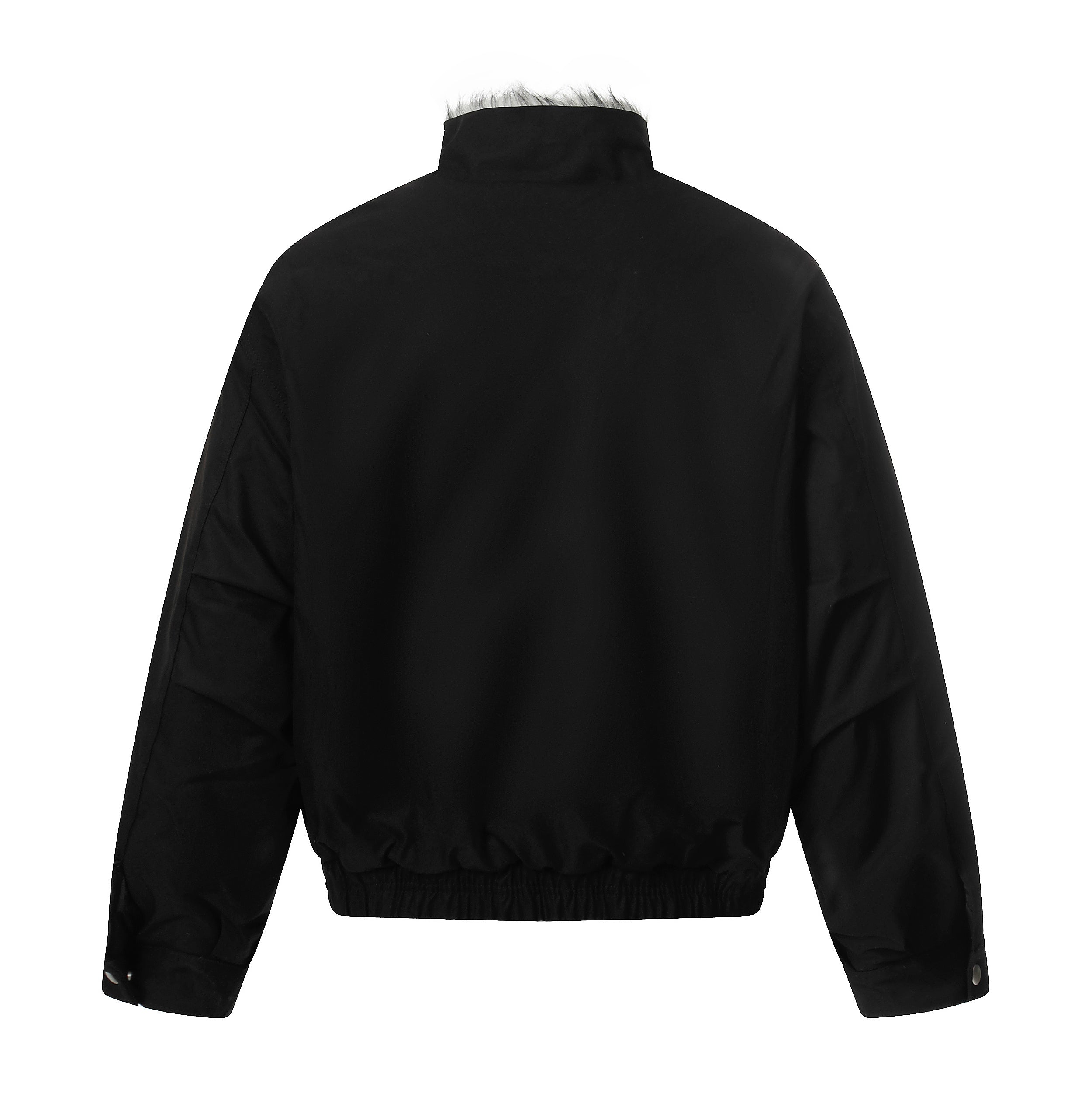 Omirad Minimal Faux-Fur Collar Bomber Jacket | Off-White
