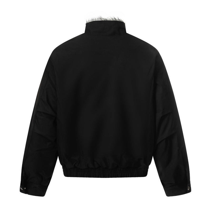 Omirad Minimal Faux-Fur Collar Bomber Jacket | Off-White