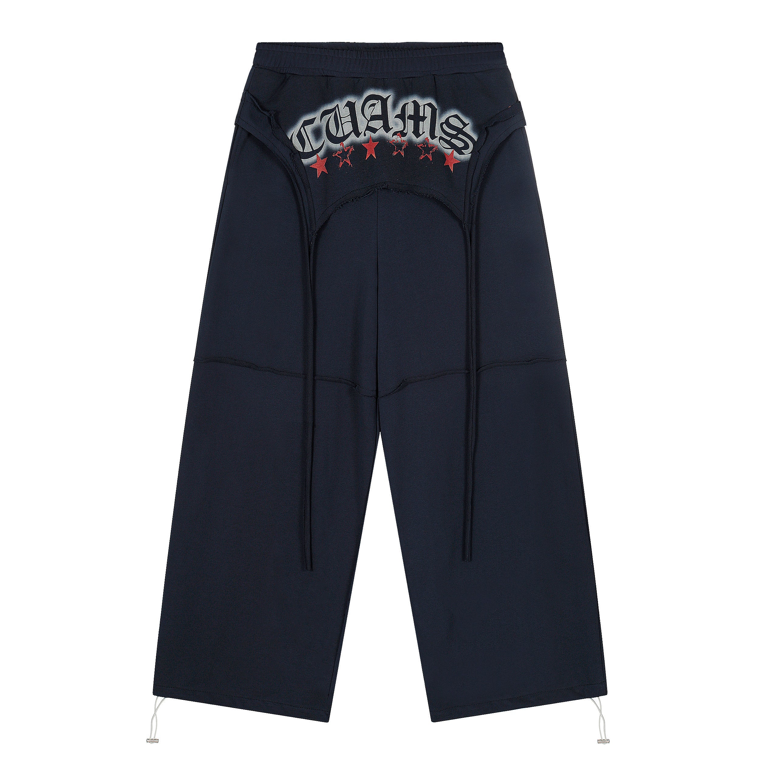 CUAMS Multi-Drawstring Wide-Leg Sweatpants | Streetwear