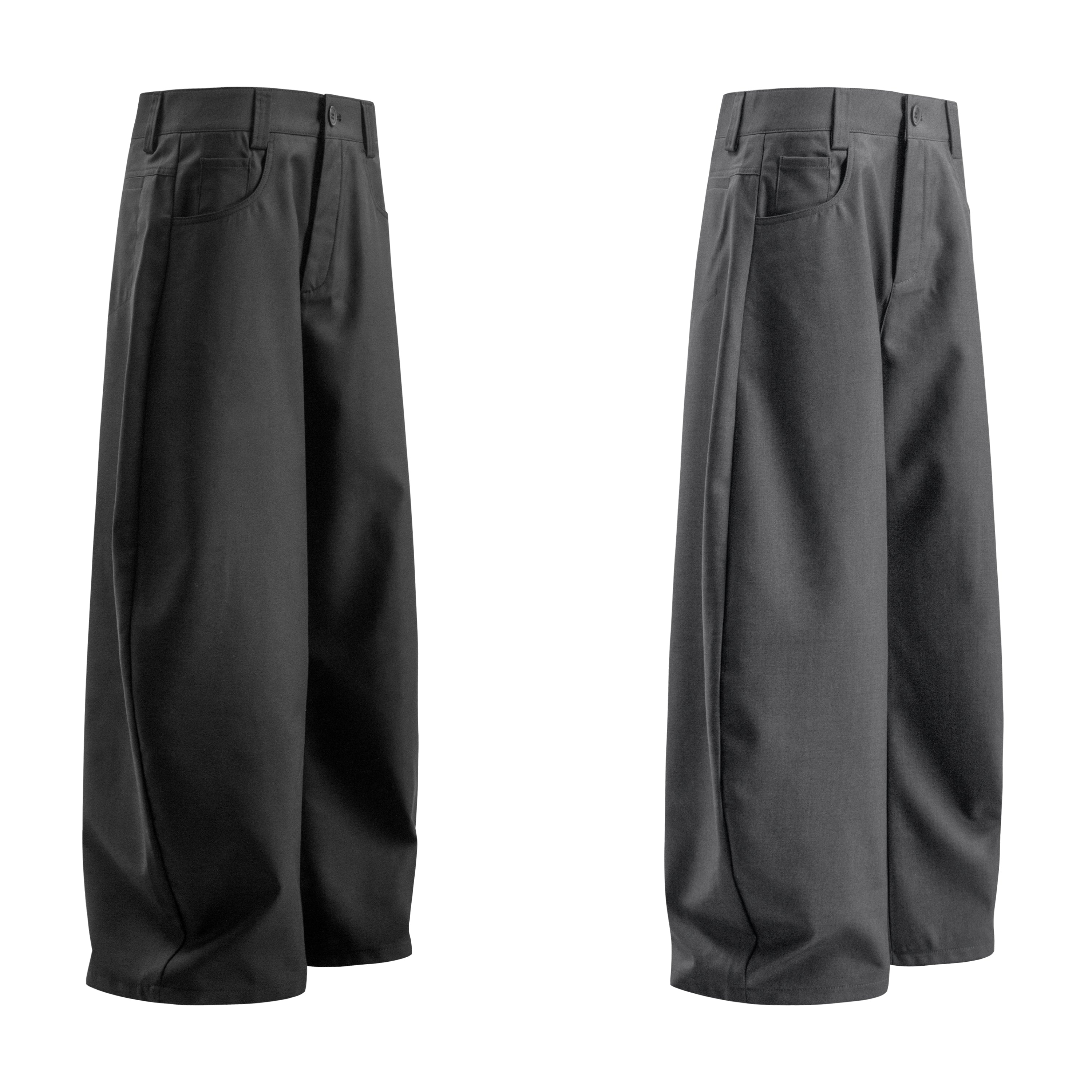 Omirad Minimal Wide-Leg Tailored Pants | Clean Streetwear