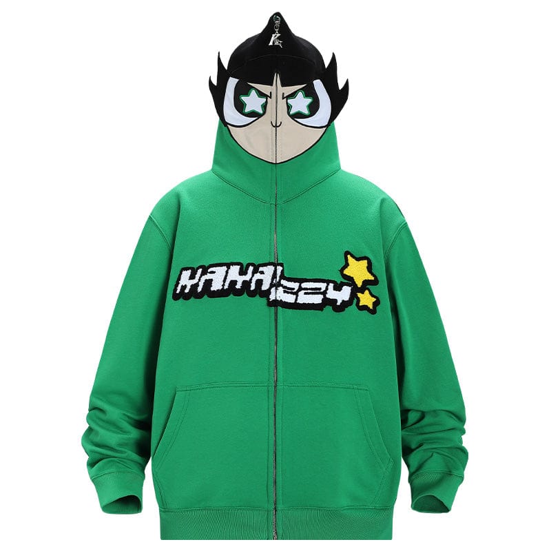 Cartoon Buttercup Powerpuff Girl Hoodie Powerpuff Girls Buttercup