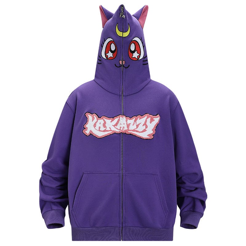 Sailor moon store purple Luna hooded jacket/hoodie